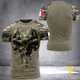 FRANCE CAMO T SHIRT/HOODIE 3D PRINTED TMT NEW