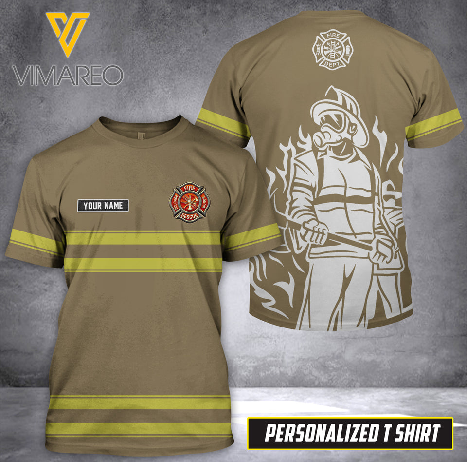firefighter CUSTOMIZE T SHIRT 3D PRINTED TL ARMOR