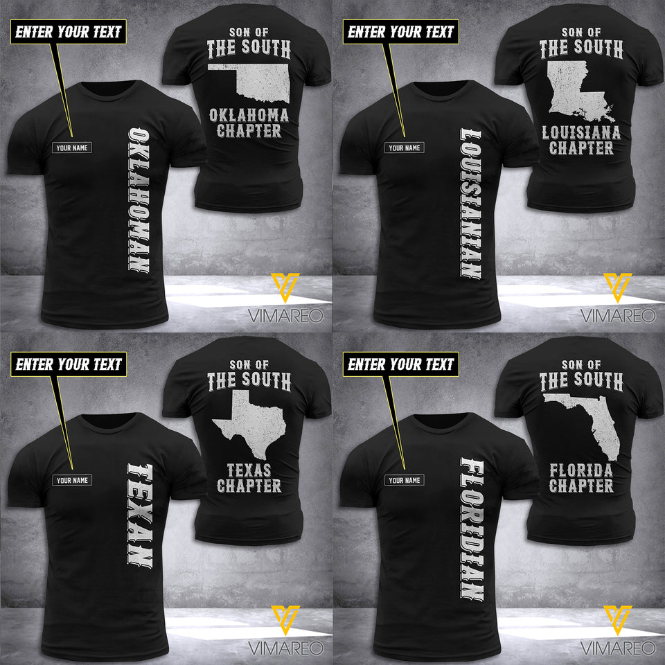 SON OF THE SOUTH chapter CUSTOMIZE T SHIRT 3D PRINTED TMTL