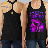 Fishing & Beer Twist Back Tank