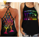 Bartender Criss-Cross Open Back Camisole Tank Top