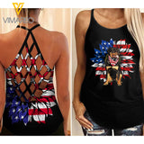 ROTTWEILER DOG CRISS-CROSS TANK TOP