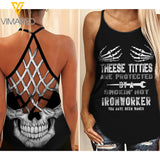 IRONWORKER GIRL CRISS-CROSS TANK TOP