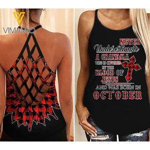 KHMD OCTOBER Criss-Cross Tank Top 1406