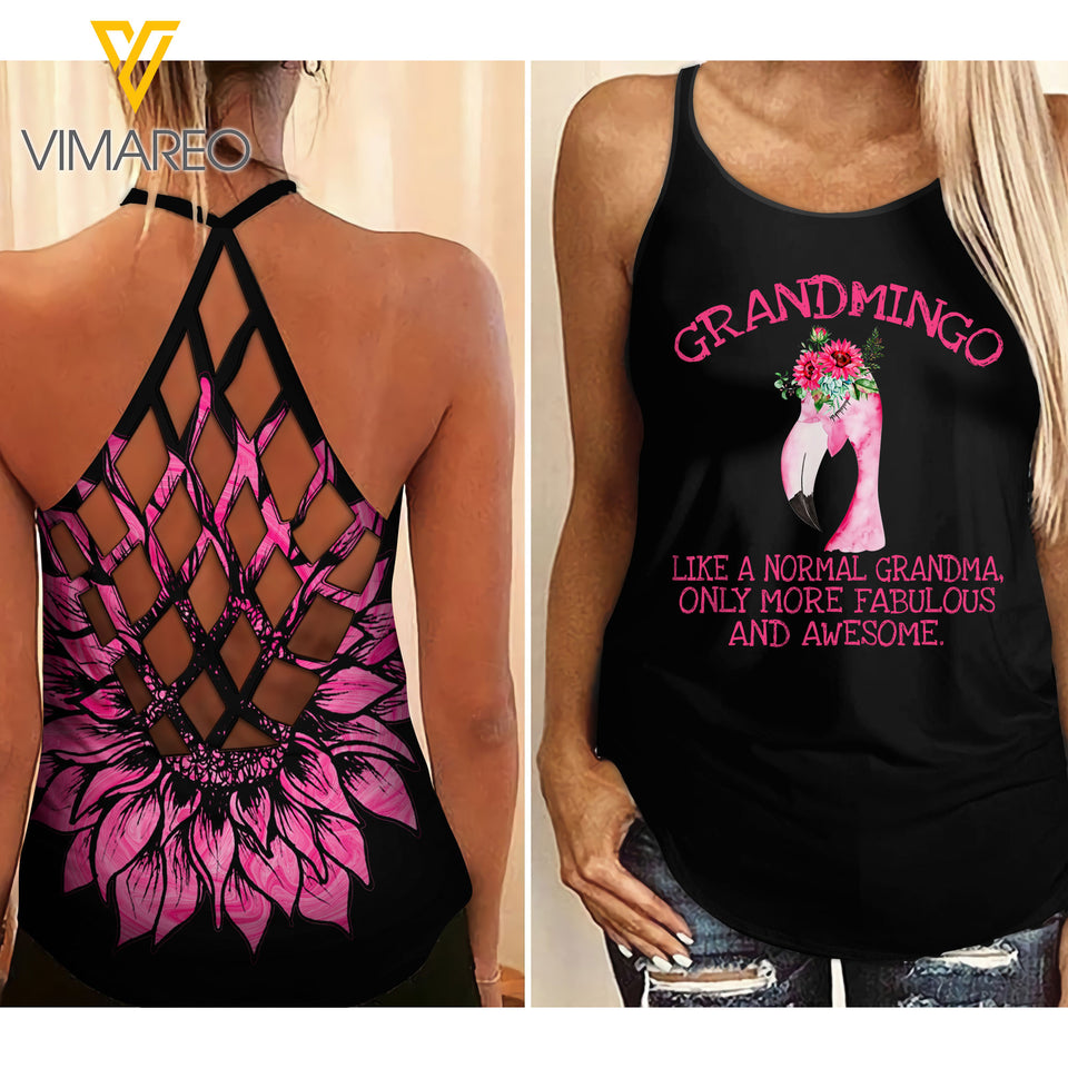 GRANDMA CRISS-CROSS OPEN BACK CAMISOLE TANK TOP
