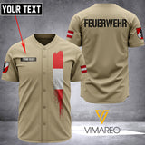AUSTRIA FIREFIGHTER BASEBALL JERSEY 3D PRINTED