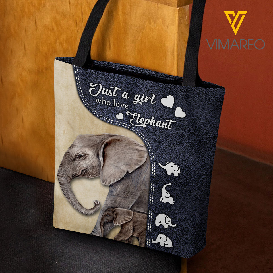 ELEPHANT GIRL TOTE BAG