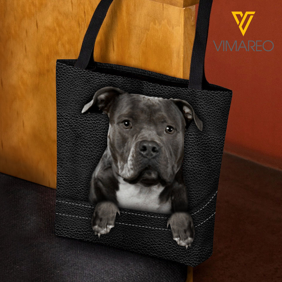 PITBULL DOG TOTE BAG