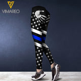 BACK THE BLUE CRISS-CROSS TANK TOP/LEGGING