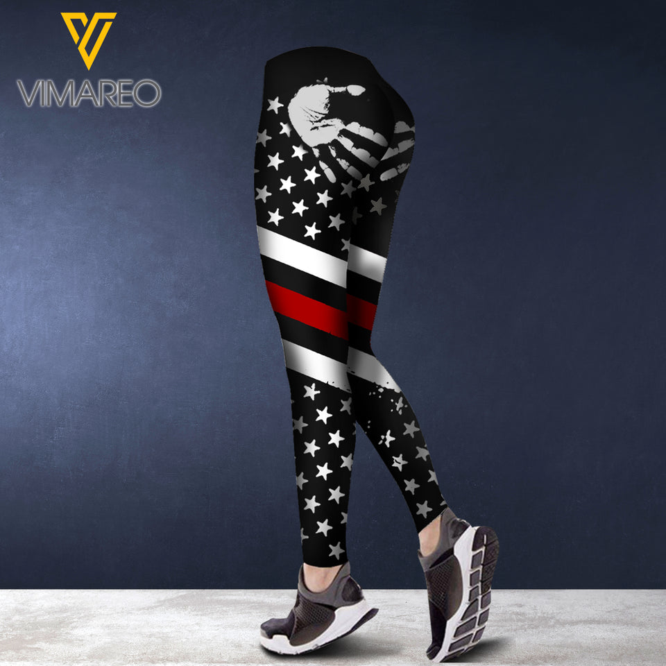 BACK THE RED CRISS-CROSS TANK TOP/LEGGING