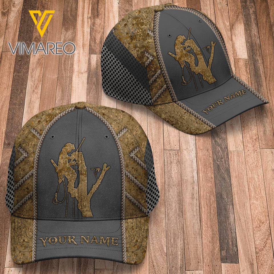 PERSONALIZED ARBORIST PEAKED CAP 3D