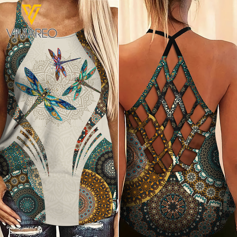 DRAGONFLY GIRL CRISS-CROSS TANK TOP/LEGGING