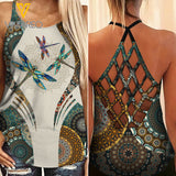 DRAGONFLY GIRL CRISS-CROSS TANK TOP/LEGGING
