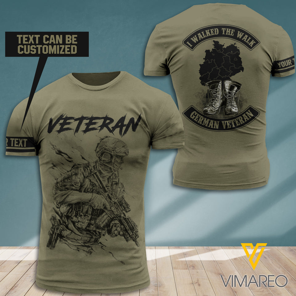 PERSONALIZED GERMANY VETERAN T-SHIRT