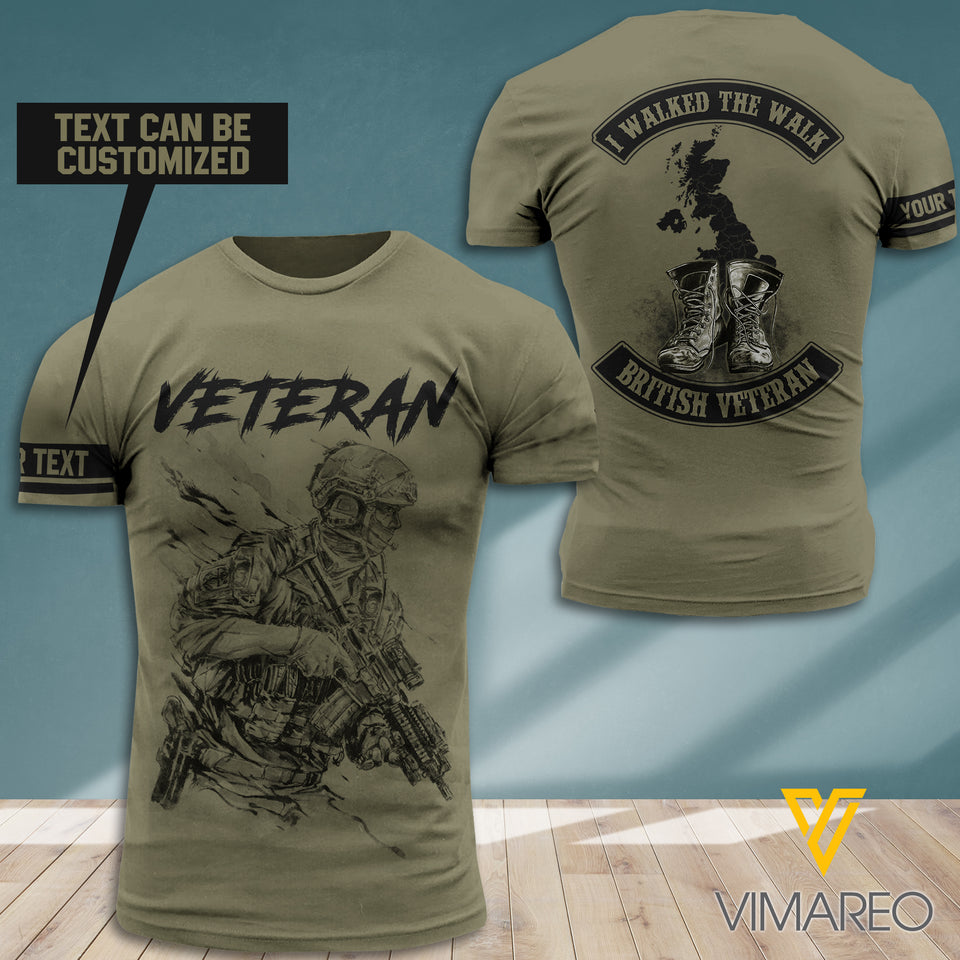 PERSONALIZED BRITISH VETERAN T-SHIRT