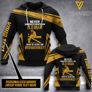 IRONWORKER CUSTOMIZE HOODIE 3D PRINTED