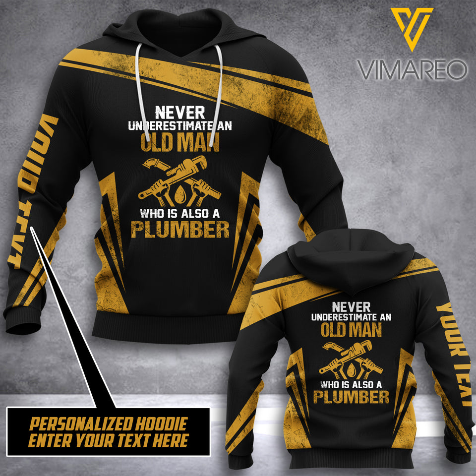 PLUMBER CUSTOMIZE HOODIE 3D PRINTED