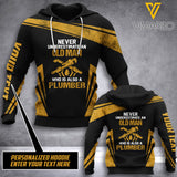 PLUMBER CUSTOMIZE HOODIE 3D PRINTED