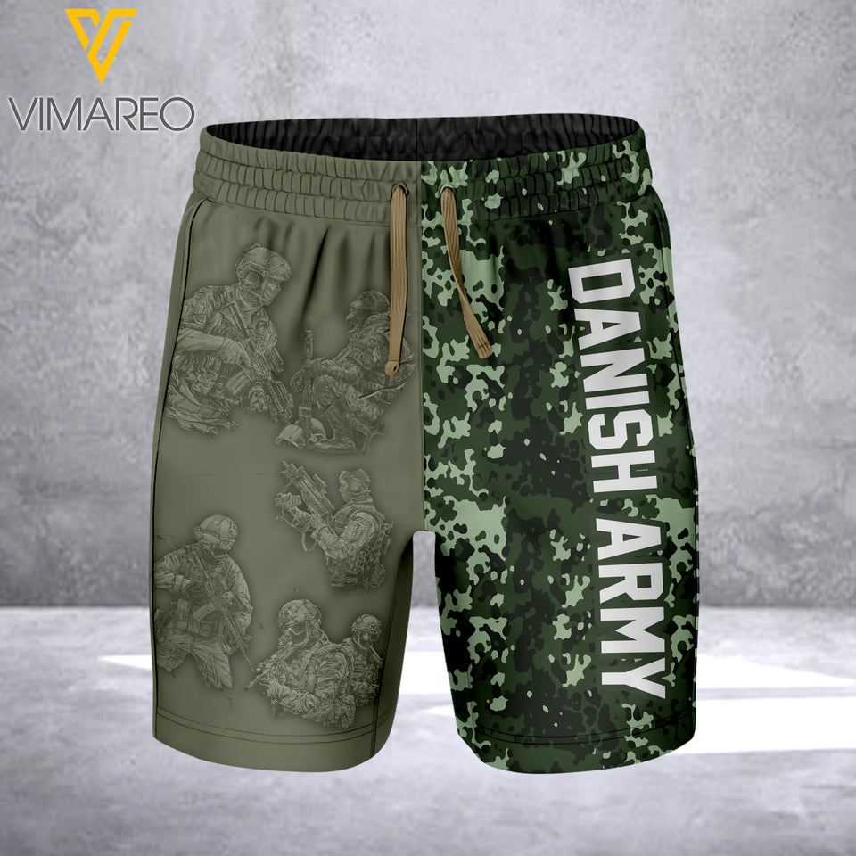 DANISH ARMY CAMO SHORT 3D PRINTED