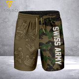 SWISS ARMY CAMO SHORT 3D PRINTED