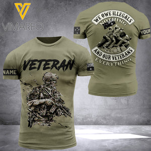 AUSTRALIAN VETERAN CUSTOMIZE T-SHIRT