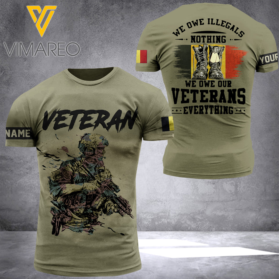 BELGIAN VETERAN CUSTOMIZE T-SHIRT