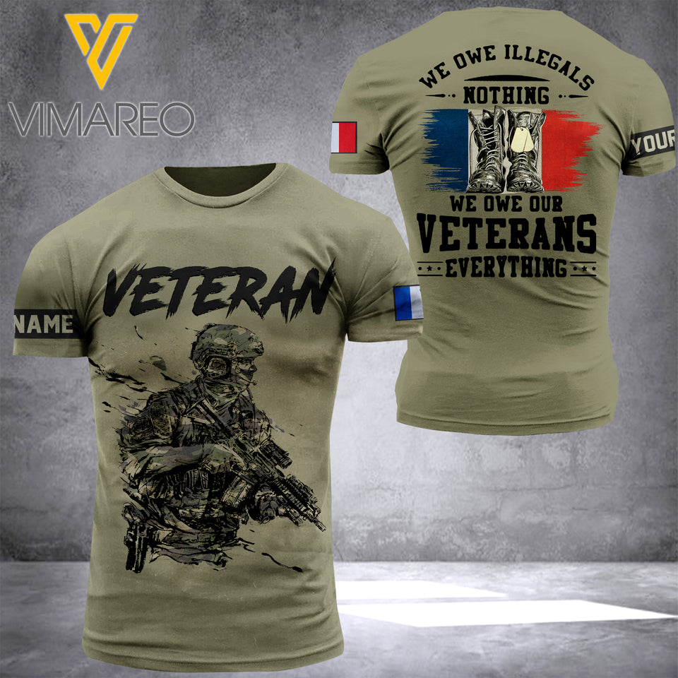 FRENCH VETERAN CUSTOMIZE T-SHIRT