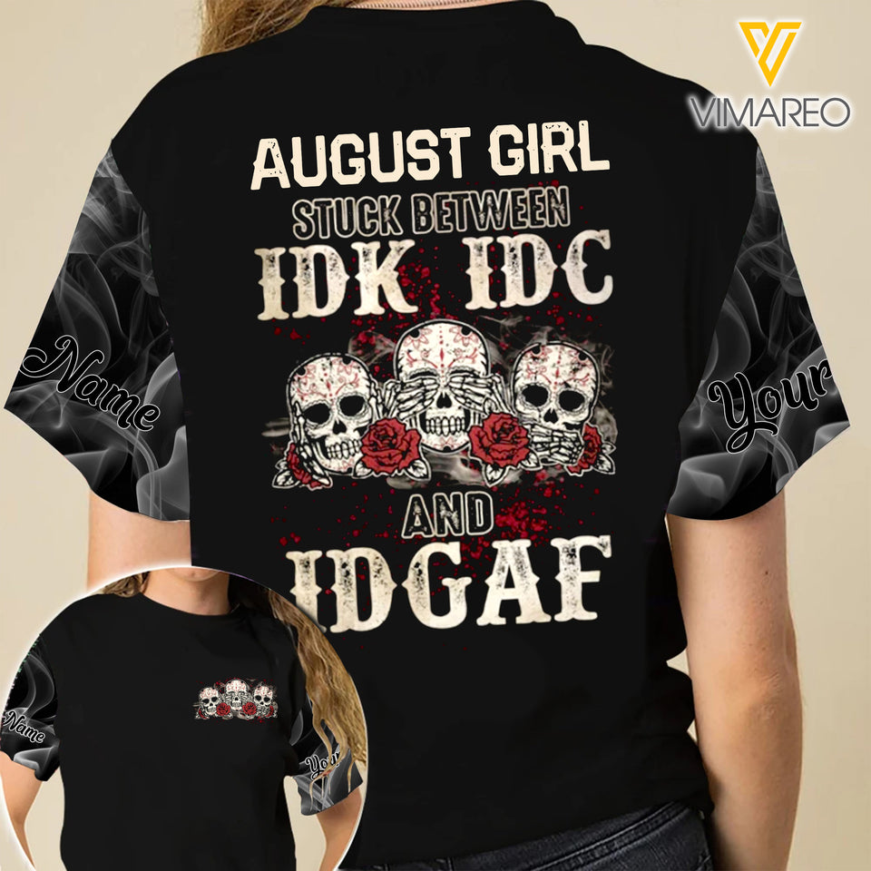 PERSONALIZED AUGUST GIRL T-SHIRT
