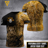 BOAR HUNTING CUSTOMIZE T-SHIRT 3D PRINTED