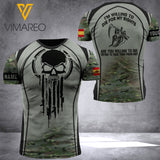 SPANISH ARMY CUSTOMIZE T-SHIRT 3D PRINTED