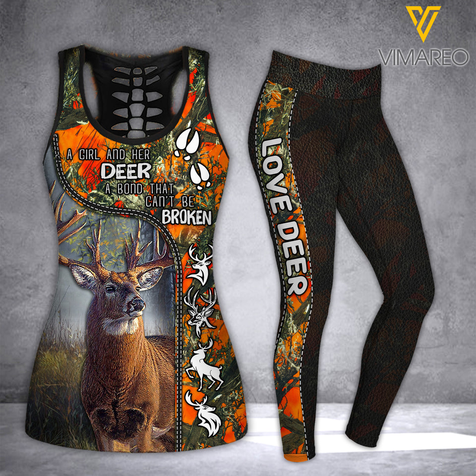 LOVE DEER COMBO TANK+LEGGING 3D PRINTED