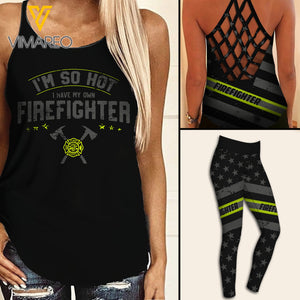 FIREFIGHTER CRISS-CROSS TANK TOP/LEGGING