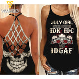 JULY GIRL CRISS-CROSS OPEN BACK CAMISOLE TANK TOP