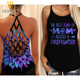 FIREFIGHTER MOM CRISS-CROSS TANK TOP/LEGGING
