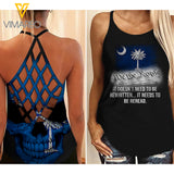 SOUTH CAROLINA-WE THE PEOPLE CRISS-CROSS OPEN BACK CAMISOLE TANK TOP