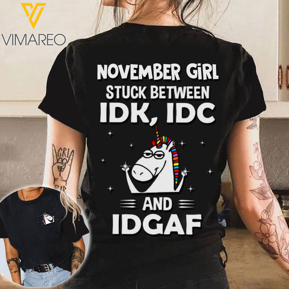 NOVEMBER GIRL T-SHIRT