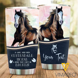 PERSONALIZED CLYDESDALE HORSE TUMBLER