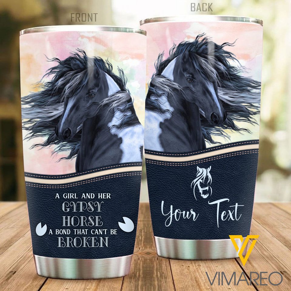 PERSONALIZED GYPSY HORSE TUMBLER