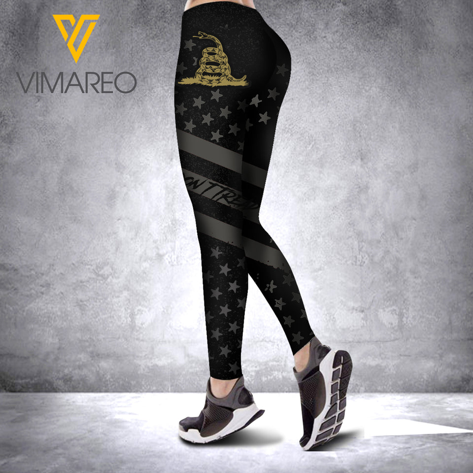 DON'T TREAD ON ME CRISS-CROSS TANK TOP/LEGGING