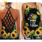 FIREFIGHTER CRISS-CROSS TANK TOP/LEGGING