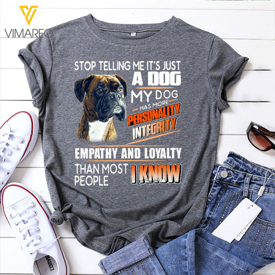 BOXER PRINTED 3D TSHIRT YYTT