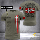 CUSTOMIZED DENMARK ARMY 3D PRINTED TSHIRT YYTT