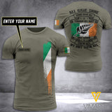CUSTOMIZED IRISH ARMY 3D PRINTED TSHIRT YYTT