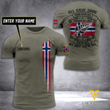CUSTOMIZED NORWAY ARMY 3D PRINTED TSHIRT YYTT