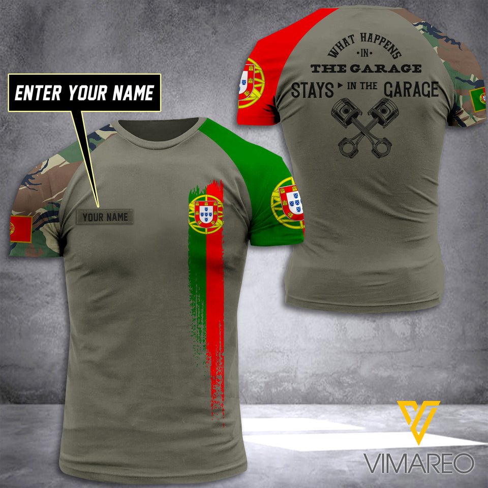 Customized Portugal Flag 3D Printed TShirt YYQQ