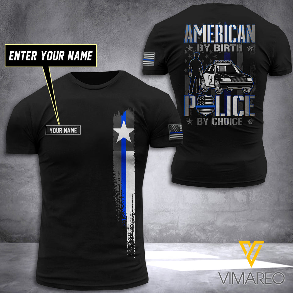 CUSTOMIZED TEXAS BLUE LINE 3D PRINTED TSHIRT YYTT