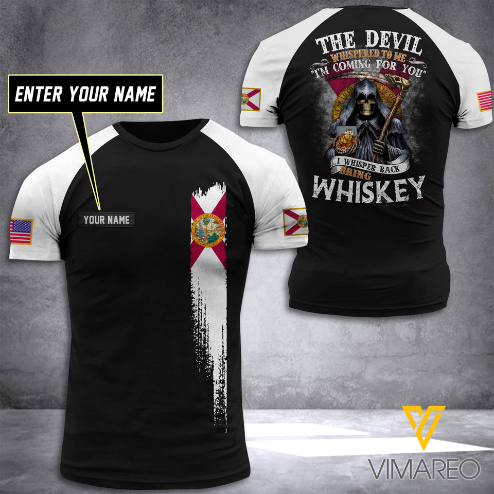 CUSTOMIZED FLORIDA GUY LIKE WHISKEY  TSHIRT 3D PRINTED