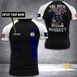 CUSTOMIZED KENTUCKY GUY LIKE WHISKEY  TSHIRT 3D PRINTED
