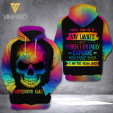 SEPTEMBER GIRL HOODIE 3D PRINTED NEY118Q
