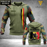 Customized Belgian Veteran 3D Printed Shirt/Hoodie YYQQ